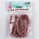 Glass beads, set 140 pcs., Size 1 pc. - 6 mm, pink color