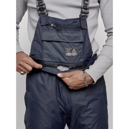 Semi-combinezone ski insulated male winter, size 48, dark blue color-4
