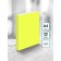 Folder with A4 clamp, 700 μm, 27 mm spine, calligrata duble neon, inner pocket, up to 180 sheets, yellow neon