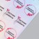 Holographic stickers (stickers) "with love" 10x15 cm, 5-222