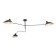 Ceiling Ceiling ST LUCE. SL305.402.03. SPRUZZO. 3x60 watts, E27, 110x110x65 cm, black color