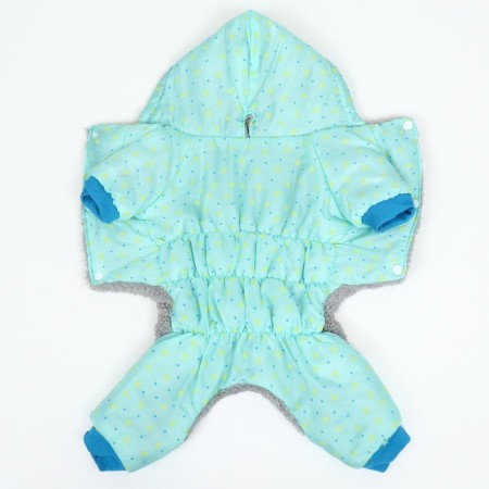 Kombinson "Tender Way" on the fur lining, size S (DS 25, Osh 25, OG 35 cm), Blue-9