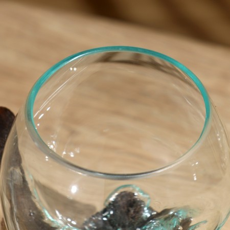 Vazon Glass on the Wood "Classic" 15x15x18 cm-3