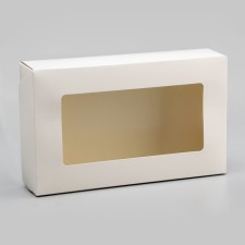 Packaging for products with a window, white, 23 x 14 x 6 cm, 1.9 liters