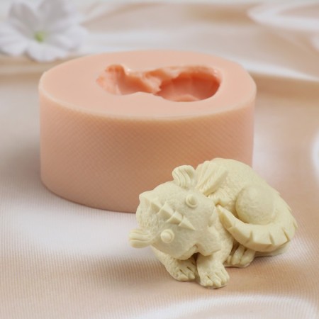 Silicone Mold "Dragon sleeps" 10x7.8x4.9 cm-3