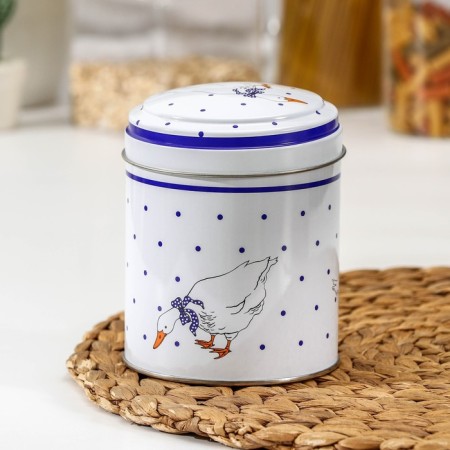 Bank for bulk products "geese", 800 ml, round-1