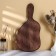 Defense board for serving with ADELICA handle, 34 × 17 × 2 cm, dark horn