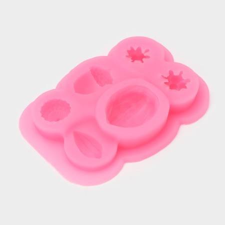 Silicone Mold "Nuts", 9 × 6.5 × 1.5 cm, color mix-2