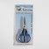 Scissors for needlework, a mowed blade, heat -resistant pens, 5.5 ", 14 cm, black/blue color