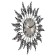 Wall clock, series: openwork, "Egen", D-60 cm, D-22 cm