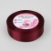 Satin tape, 25 mm × 23 ± 1 m, color ripe cherry