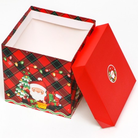 Self -charged box "Grandfather Frost" 15 x 15 x 15 cm-3