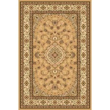 Rectangular Merinos Olympos carpet, size 200x300 cm, color Beige