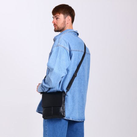 Male bag, black color-7
