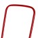 Puppet sledges with a pusher, red color