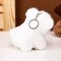 Soft toy "Bear White", on a key fob, 11 cm