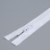 Lightning “Spiral”, No. 7, detachable, waterproof, automatic lock, 40 cm, white color
