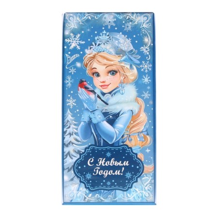 New Year. Confectionery tiles "Winter holiday", 100 g