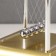 Plastic Plastic "Balls of Newton" gold 13.5x11x13.5 cm