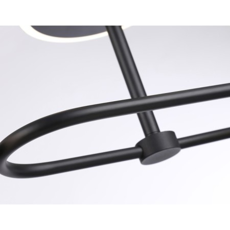 LED ceiling LED with a change of lamp and control panel Ambrella Light, Linetech, FL666223, G9, 29 W, 2175LUM, 3000-6400K, Black Black, White matte-9