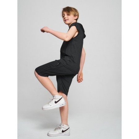 Sports suit for a boy, height 152 cm, dark gray color-2