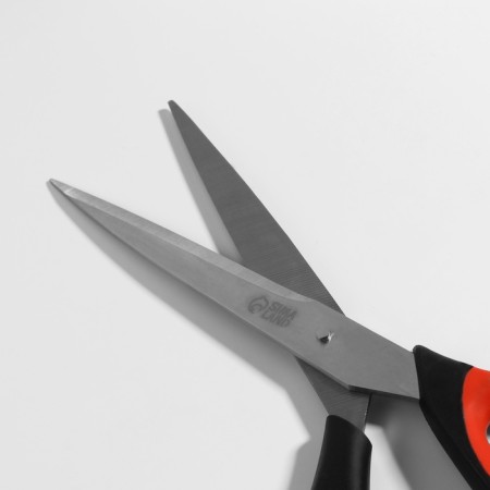Scissors are universal, mowed blade, 26.5 cm, black/red color-3