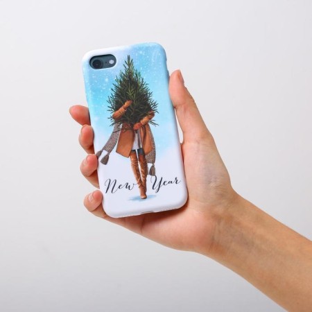 Case for the phone New Year's "Yolka", on the iPhone 7.8-2