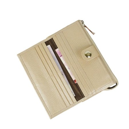 Wallet, magnet, 18 pockets, 1 department for trifles, n/k powder pink mother-1