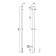 Terminus uno “profile” heated towel rail, 1200x30 mm, black muars