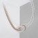 Note "Knot" ball No. 2, white color in gold, l = 32 cm