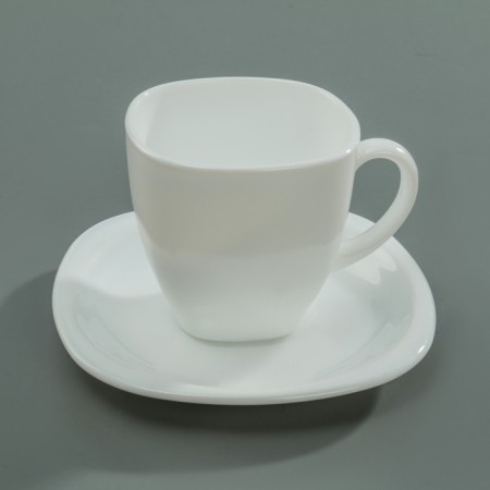 Service table Luminarc Carine White & Black, glass ceramics, 30 objects, white and black color-7