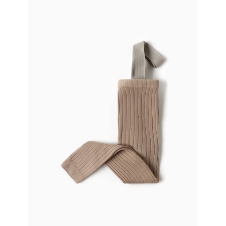 Children's leggings with Minaku straps, height 68-74 cm, beige