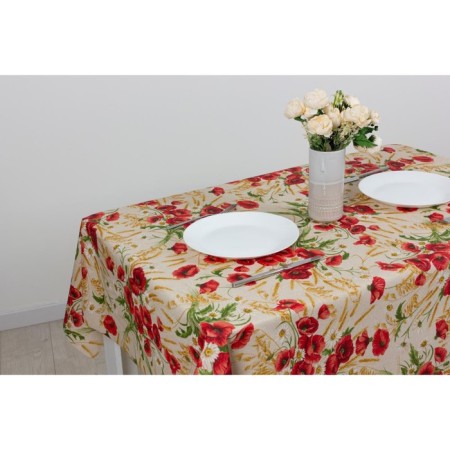 Mirha oilcloth "Papavero", 140 cm, roll 20 pog. m-2