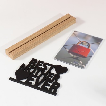 Photo frame wood, acrylic 10x15 cm "Best Mom" ​​4x27x16.3 cm-3