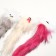Artificial fur mouse up to 24 cm with a tail, a mix of flowers