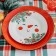 New Year. Ceramic plate "Snowman Zimka", 20 cm