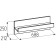 Hinged shelf "Loyce 89", 688 × 212 × 250 mm, gold oak color / white