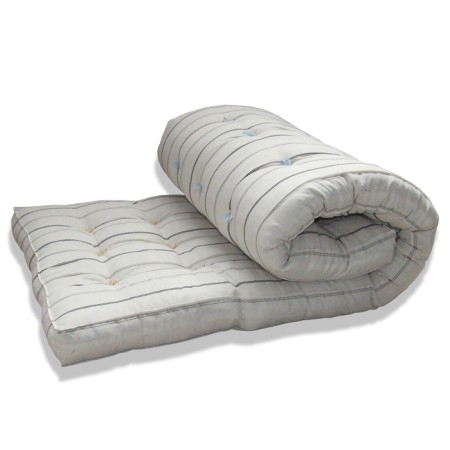Mattress cotton 70x190 cm, tick (HL 50%, PE 50%)