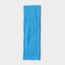 Nozzle for a flat mop of the share, 42 × 12 cm, microfiber, blue color