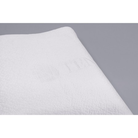 Orthopedic pillow in Memory Foam in Tencel Fito Chele, size 50x30x10/7 cm, white color