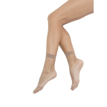 Synthetic socks Mini estivo 8, single size, color Caramello, 2 pairs-1
