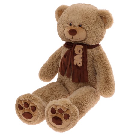 Soft toy "Bear Philip", coffee color, 130 cm-1