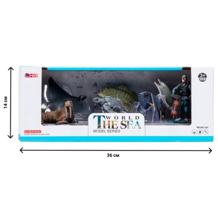 Набор фигурок «Мир морских животных», 7 фигурок-1