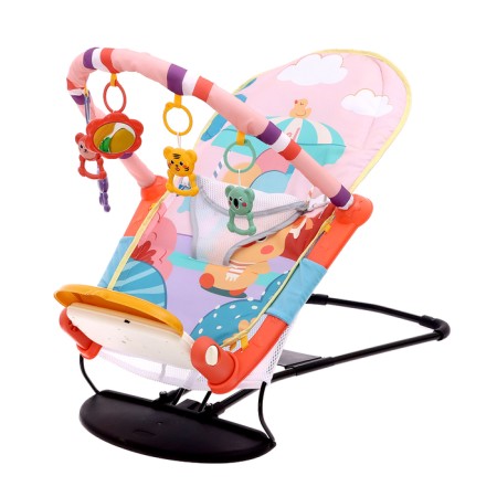 Set 2 in 1 swing and rug "duckling", light, sound effects, pink color