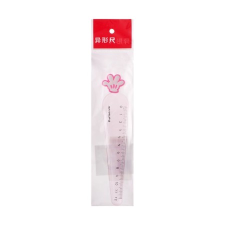 Plastic line 12 cm "paw", pink-3