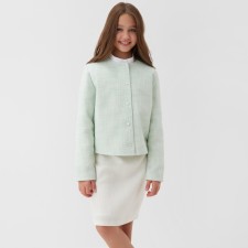 Жакет для девочки, MINAKU :Party Dress, цвет зеленый, рост 122 см