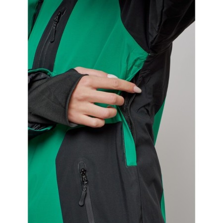 Ski suit female, size 52, green color-7