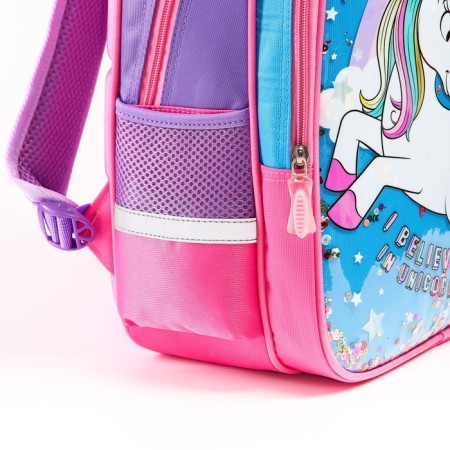 School backpack, 39 cm x 30 cm x 14 cm "mouse", Minnie and unicorn-10