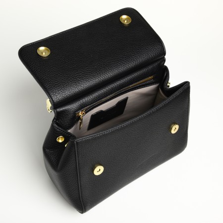 Women's bag on magnet Textura, small size, black color-8