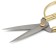 Scissors for needlework "Vintage", gold, 17x6 3/4